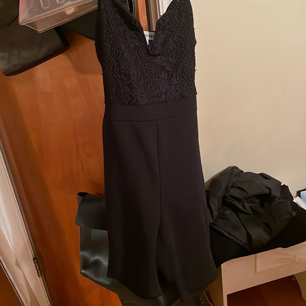 Strappy Jumper Black and Shorts